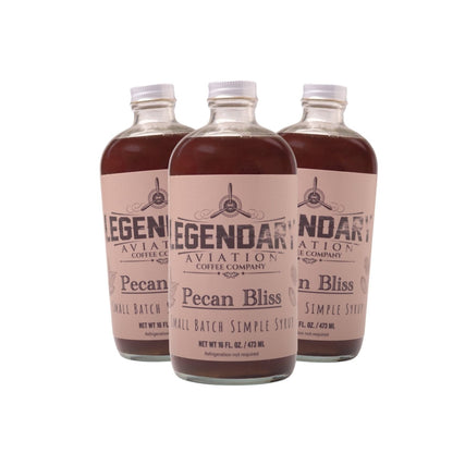 Legendary Pecan Bliss | Exclusively by and for Legendary Aviation Coffee - syrups - Specialty Coffee, Teas, and Syrups, Air - Roasted in Rockwall, Texas by Legendary Aviation Coffee Company