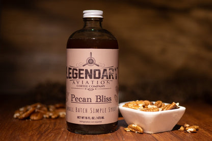 Legendary Pecan Bliss | Exclusively by and for Legendary Aviation Coffee - syrups - Specialty Coffee, Teas, and Syrups, Air - Roasted in Rockwall, Texas by Legendary Aviation Coffee Company