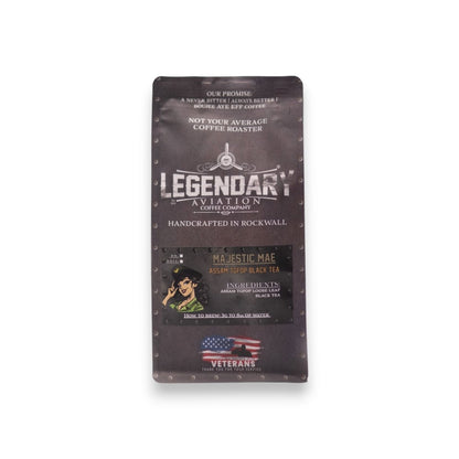 Majestic Mae | Smooth Black Loose Leaf Assam Tea - Teas - Specialty Coffee, Teas, and Syrups, Air - Roasted in Rockwall, Texas by Legendary Aviation Coffee Company