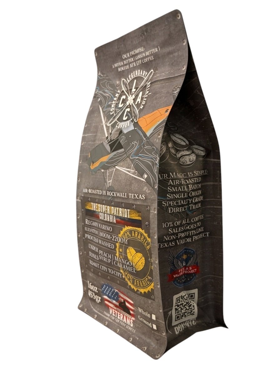 Patriot Aircraft "Super Patriot" | Colombia Micro Lot Specialty Coffee - Coffee - Specialty Coffee, Teas, and Syrups, Air - Roasted in Rockwall, Texas by Legendary Aviation Coffee Company