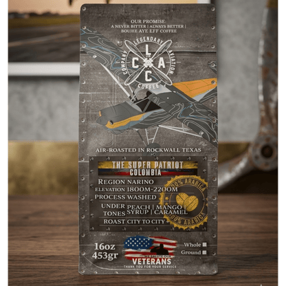 Patriot Aircraft "Super Patriot" | Colombia Micro Lot Specialty Coffee - Coffee - Specialty Coffee, Teas, and Syrups, Air - Roasted in Rockwall, Texas by Legendary Aviation Coffee Company