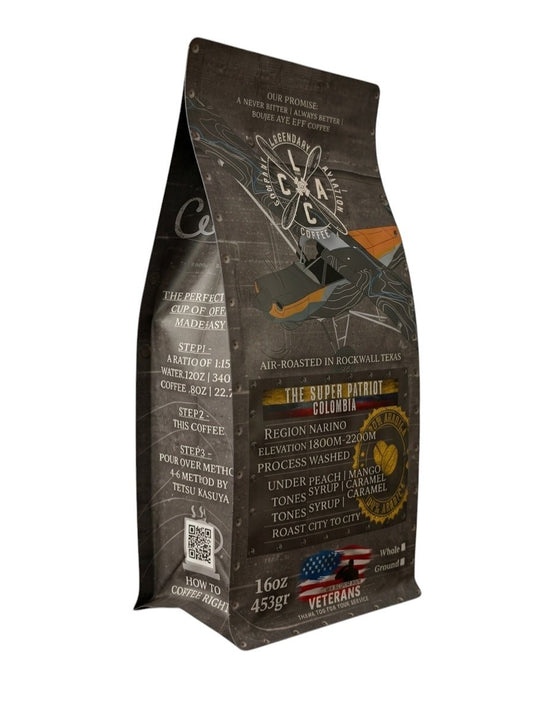 Patriot Aircraft "Super Patriot" | Colombia Micro Lot Specialty Coffee - Coffee - Specialty Coffee, Teas, and Syrups, Air - Roasted in Rockwall, Texas by Legendary Aviation Coffee Company