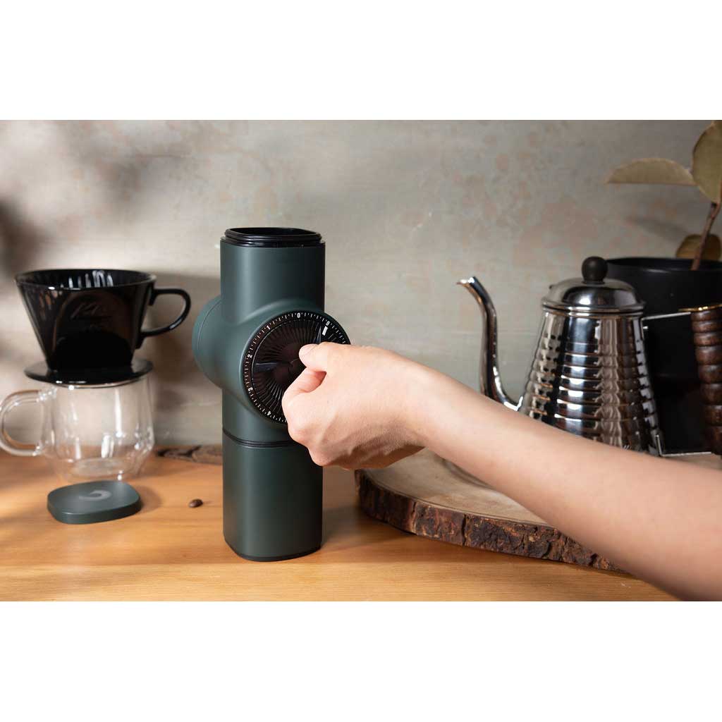 Pietro Pro Brewing Manual Coffee Grinder - Green - Thumbnail 4