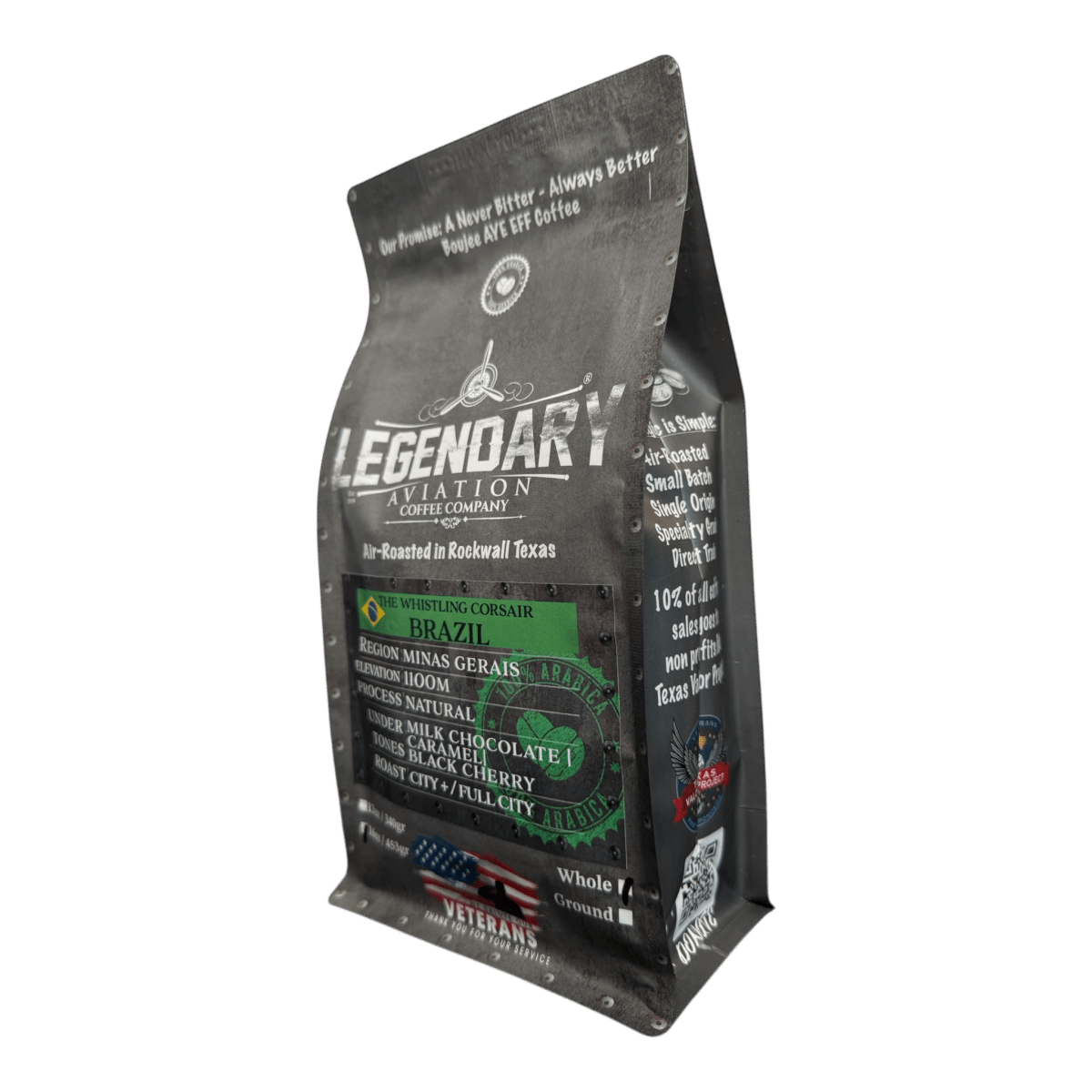 The Whistling Corsair | Brazil - Released 1/17/25 - Coffee - Specialty Coffee, Teas, and Syrups, Air - Roasted in Rockwall, Texas by Legendary Aviation Coffee Company