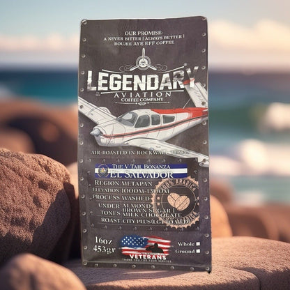 V - Tail Bonanza | El Salvador - Best Seller - Coffee - Specialty Coffee, Teas, and Syrups, Air - Roasted in Rockwall, Texas by Legendary Aviation Coffee Company