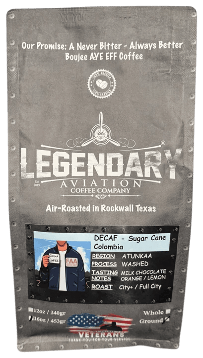 FAA Agent Decaf coffee bag